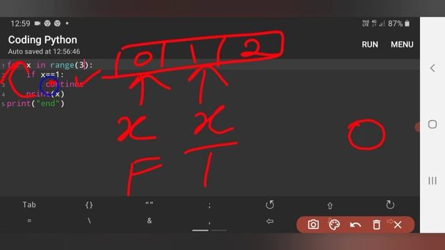python-continue statement смотреть онлайн