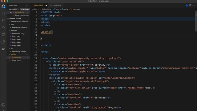 Simple Home Page Design using HTML, CSS, Bootstrap library смотреть онлайн