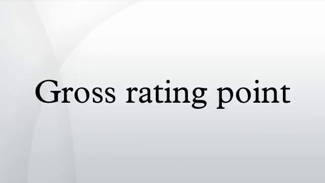 Gross rating point смотреть онлайн