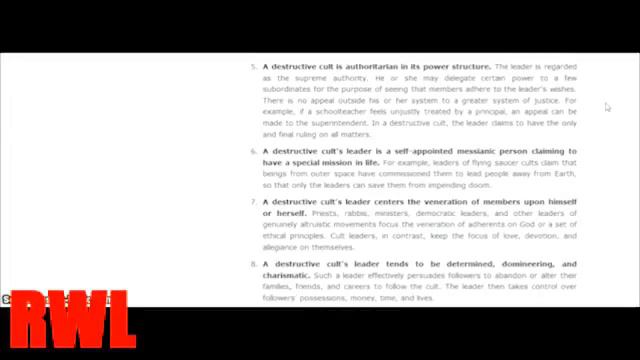 Cult warning signs - what is a cult? смотреть онлайн