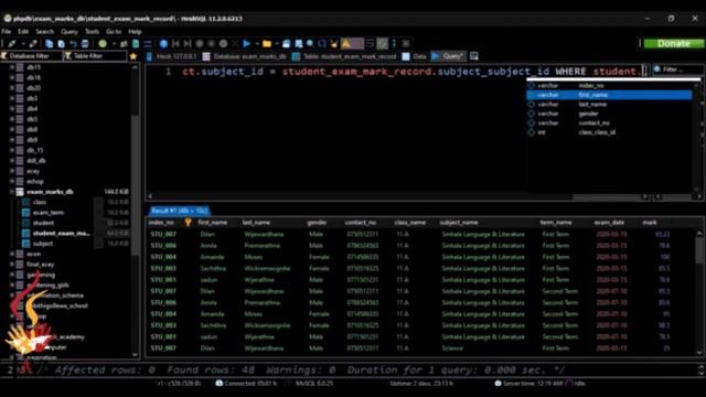 DBMS Question Session Task No 22 | 1st Year | Semester 01 | Java Institute | Zahara Rasheeda смотреть онлайн