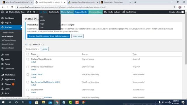 Install TheGem Theme and import Demo Content (2020) I Step by Step смотреть онлайн