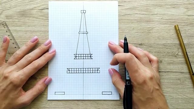 Познавательное рисование для детей с KIDS CLUB ARTY. Видеоурок. Простой рисунок. Эйфелева башня смотреть онлайн