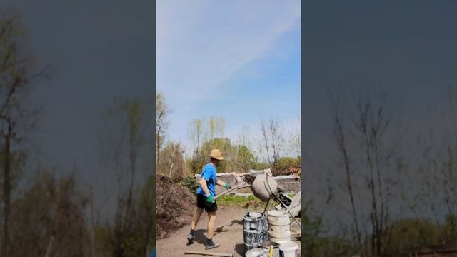 Делаем раствор со шлака. смотреть онлайн