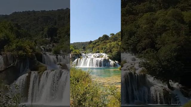 Самый большой водопад в заповеднике Крка #водопад #хорватия #заповедник #крка смотреть онлайн