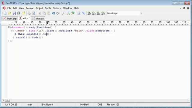 jQuery Tutorial - 63 - next/nextAll and prev/prevAll смотреть онлайн