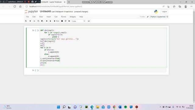 Alya İlk 9/C Python Kodlama Çalışması 2 смотреть онлайн