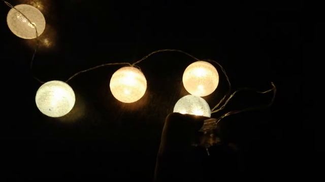 Гирлянда из фикс прайса на батарейках шарики. смотреть онлайн