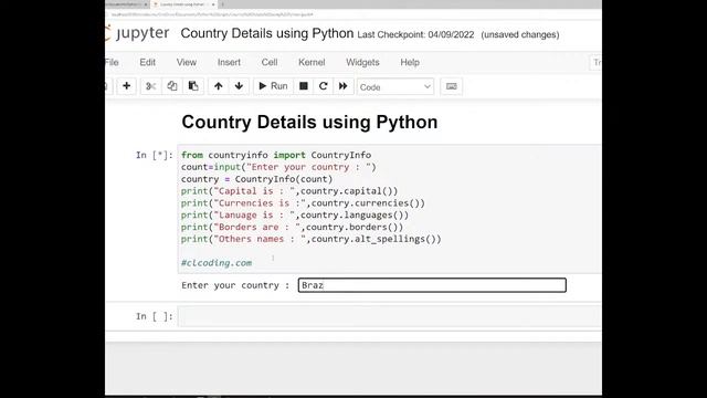 Day 129 : Country Details using Python смотреть онлайн