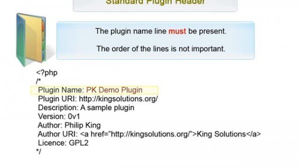 110 WordPress Plugin Naming and Declaration (Video) - 'How to Write a WordPress Plugin' series