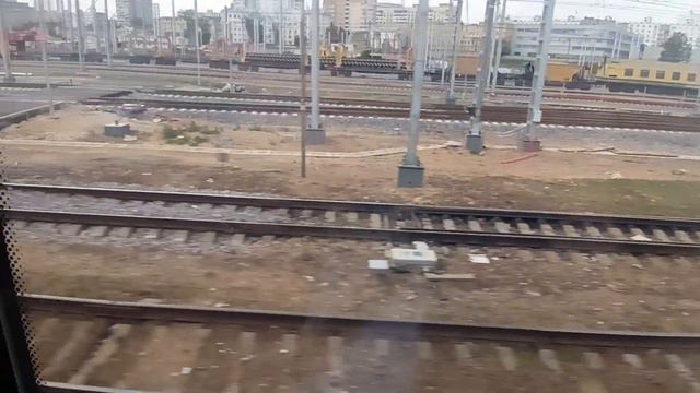 Перегон Останкино - Ленинградский вокзал, следование по третьему пути на Москву. смотреть онлайн