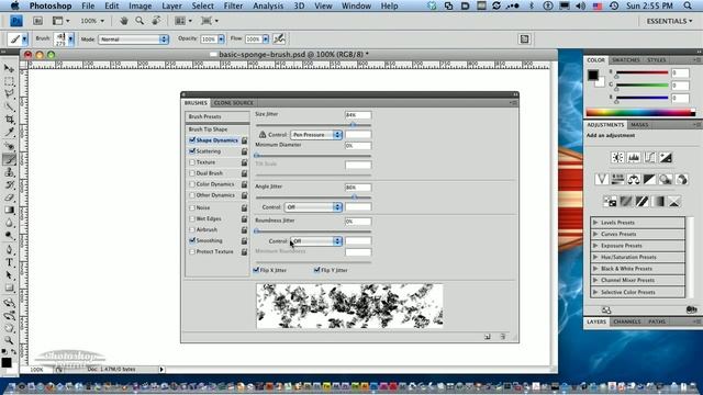 Demo of 10 High Resolution Sponge Brushes For Photoshop смотреть онлайн