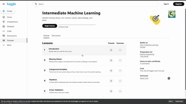 Top 11 Free Kaggle Courses | Python, Data Science & Machine Learning Free Courses | Course Intern смотреть онлайн