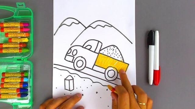 Грузовичок в горах - Урок рисования для Вани смотреть онлайн