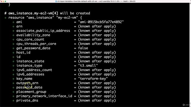 46. Terraform Input Variables Override default value with var argument смотреть онлайн