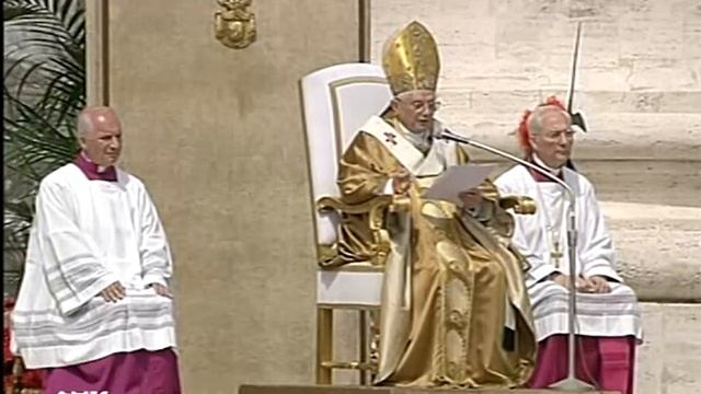 La cerimonia della Intronizzazione di Papa Benedetto XVI смотреть онлайн
