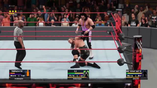 B.O.W title Rematch Triple h Vs bret hart смотреть онлайн