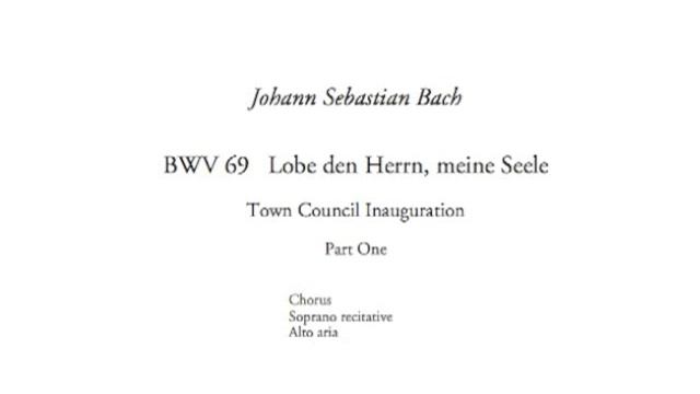 BWV 69 pt 1 Lobe den Herrn, meine Seele смотреть онлайн