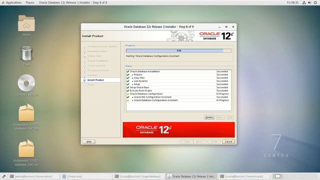 How to Install Oracle Database on CentOS | Step 4 - Install Oracle Database 12c. смотреть онлайн