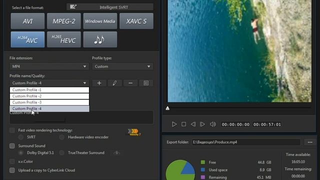Как перевернуть и растянуть видео в CyberLink PowerDirector. смотреть онлайн