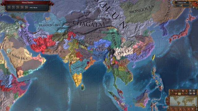 EU4 AI Timelapse 1.33.2 No. 19 (17 march 2022) смотреть онлайн