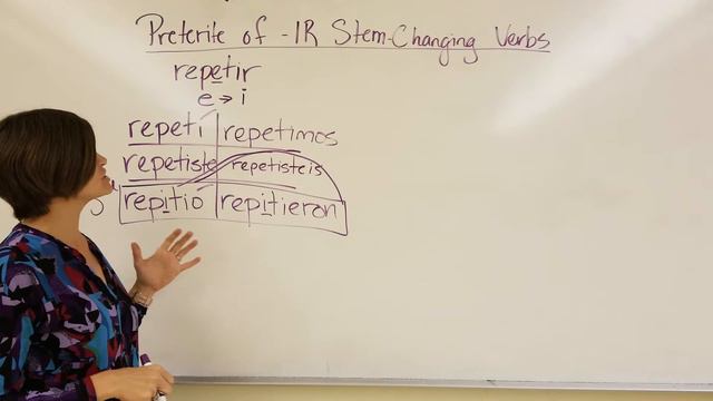 Spanish 2 6A- IR Stem-changing Verbs in the Preterite смотреть онлайн