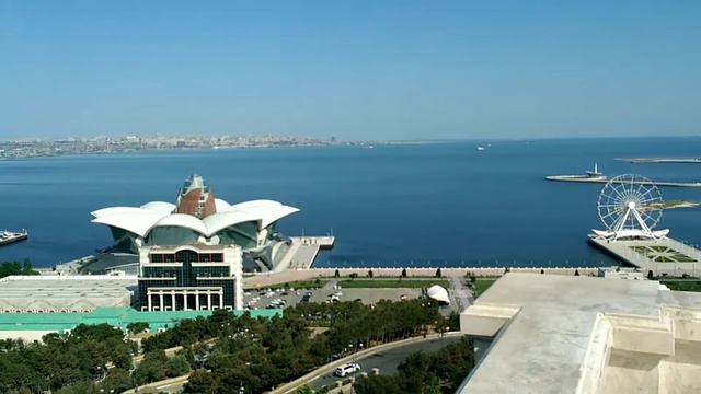 Баку, вид с нагорного парка. смотреть онлайн
