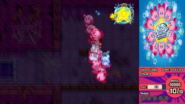 Kirby Mass Attack 100% Walkthrough Part 22 Volcano Valley Stage 5 & 6 смотреть онлайн
