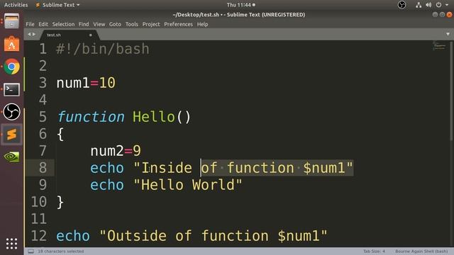 Global vs Local Variables - Bash Scripting смотреть онлайн