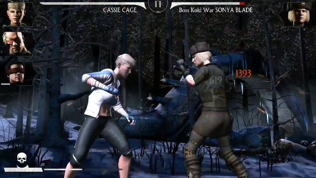 Mortal Kombat X mobile, battle free karakter ( Kold War) free SONYA BLADE смотреть онлайн