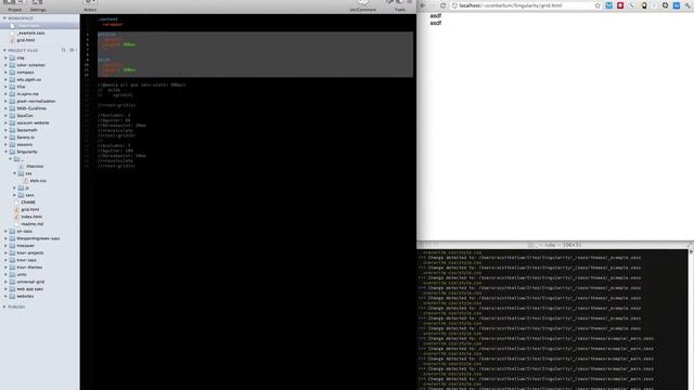 Singularity, Sass and extends in media queries смотреть онлайн