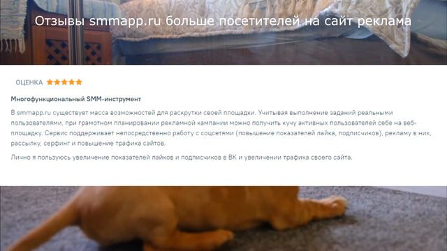 Отзывы smmapp.ru больше посетителей на сайт реклама смотреть онлайн