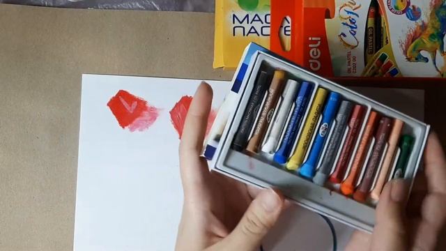Обзор масляной пастели Pentel Arts, MANGYO, Гамма 