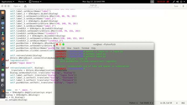 PyQt Python Login using Qt Designer [ Part - 2 ] смотреть онлайн