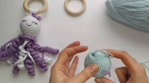 Мастер-класс Погремушка "Осьминог" крючком