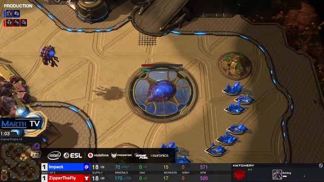 Impact (Z) vs ZipperTheFly (T) - IEM Katowice 2020 Offline Qualifier #2 смотреть онлайн