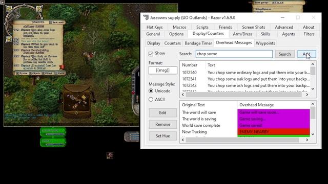 UO Outlands - Lumberjack script for new players смотреть онлайн