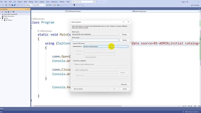 Establishing Connection with ADO.NET using C# | Step-by-Step Tutorial | ADO.NET | DotNET Sessions смотреть онлайн