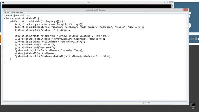 Learn Java Programming - ArrayList retainAll Method Tutorial смотреть онлайн