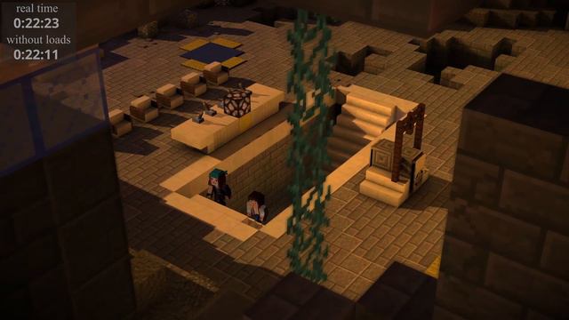Minecraft Story Mode Episode 2 Redstonia Speedrun in 44:08 (without loads) смотреть онлайн