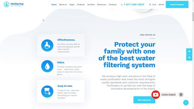 WellSpring Aqua Filters amp Drinking Water Delivery WordPress Theme смотреть онлайн