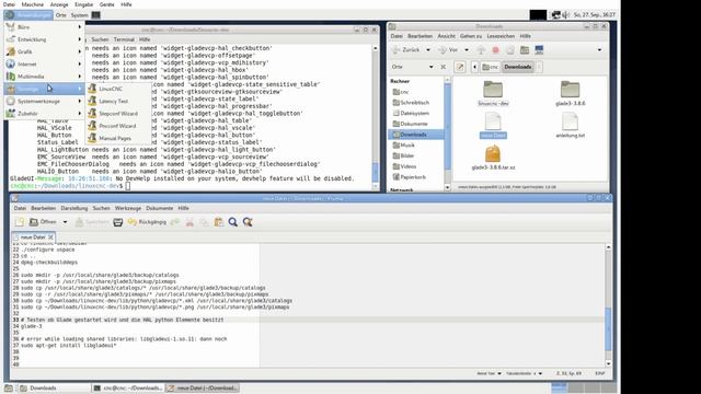 Debian 10 + LinuxCNC 2.8 + Glade3-3.8.6 für Glade Virtual Control Panel смотреть онлайн