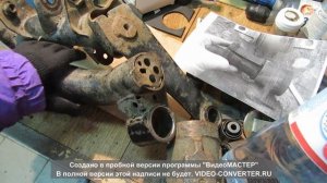 Замена старых сайлентблоков HONDA CRV III на новые