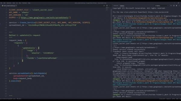Google Sheets API in Python | Clear Data
