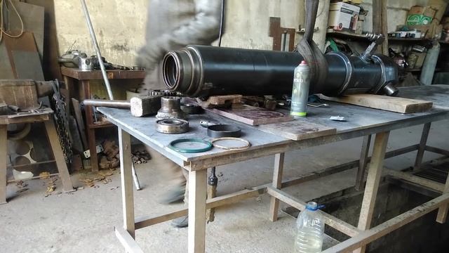 Мерседес Актрос 4144к. Сороконожка. Ремонт часть 52 смотреть онлайн