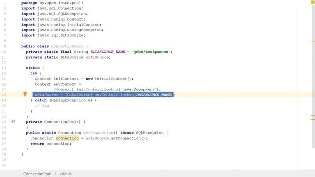 820 085 JDBC Pool DataSource смотреть онлайн