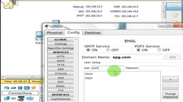 Servidor de Correo con Cisco - Packet Tracer смотреть онлайн