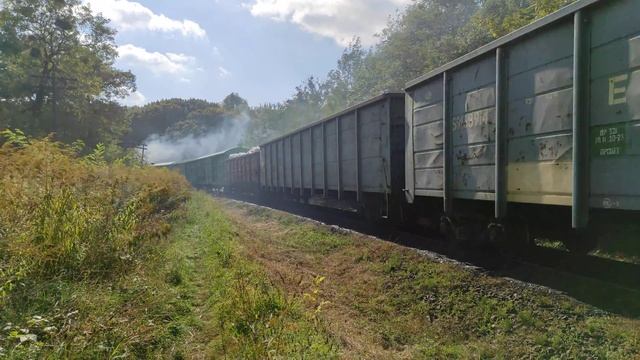 [2ТЕ10М-3447] С ГРУЗОВЫМ ПОЕЗДОМ НА ПЕРЕГОНЕ [ЧЕРНОВЦЫ/ЧЕРНОВЦЫ-ЮЖНАЯ] смотреть онлайн