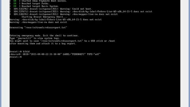 Fix Fedora boot label error message смотреть онлайн