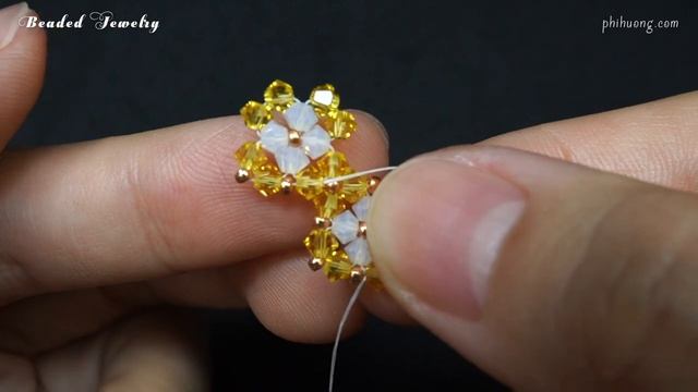 DIY. How to make beaded bicone bracelet. Jewelry making смотреть онлайн
